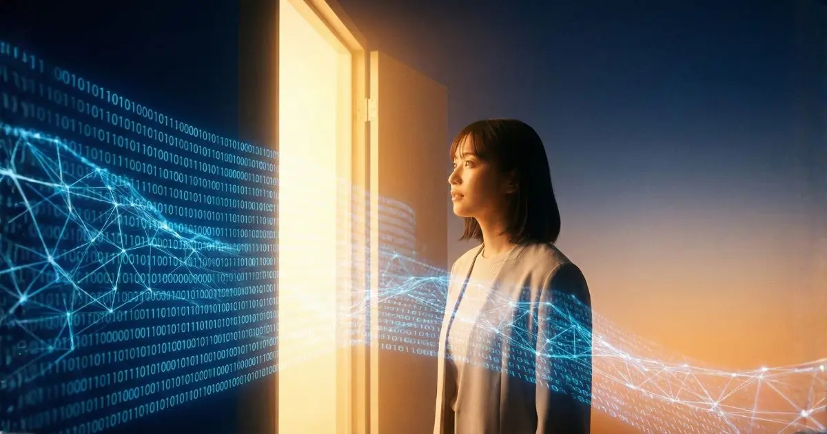 AIの進化と未来を表現した、桜花ライフアカデミー無料公開セミナーのアイキャッチ画像