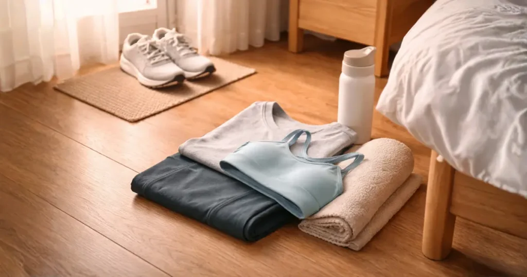 朝すぐ行動できるよう準備された環境のイメージ