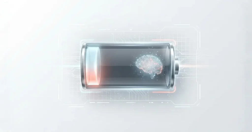 意志力が消耗していくバッテリーのイメージ