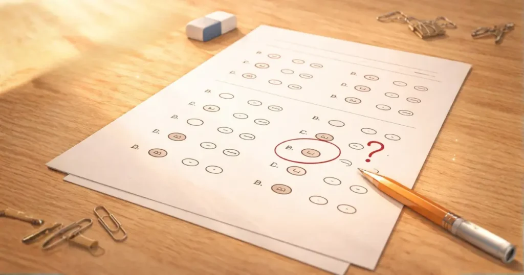 適職診断の結果に疑問を感じるイメージ