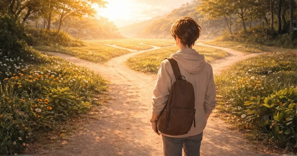 複数の選択肢を前に希望を持つ若者