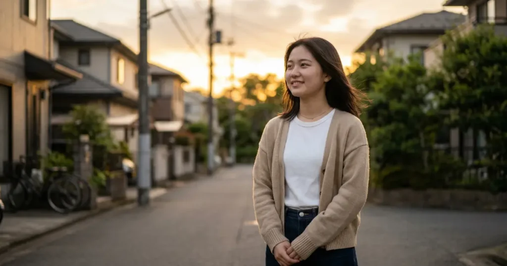 本音を伝えた後の安堵の表情を見せる若い女性